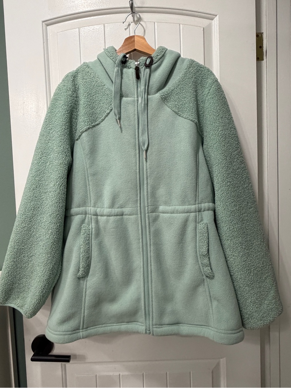 Koolaburra Mint Green Hooded Sherpa Jacket